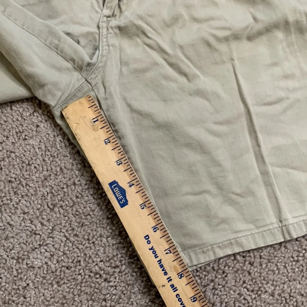 Vintage Polo by Ralph Lauren Made in USA Beige Pleated Cotton Shorts